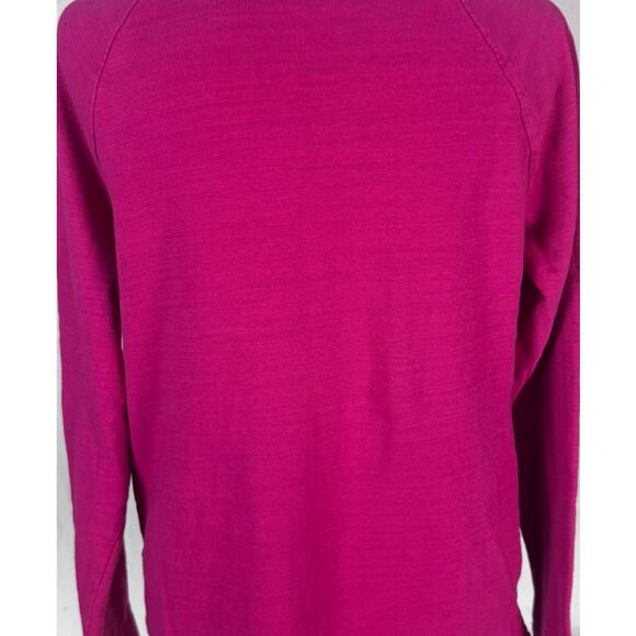 LOFT Medium Pink Purple Pullover Top Button Accents - Picture 5 of 7